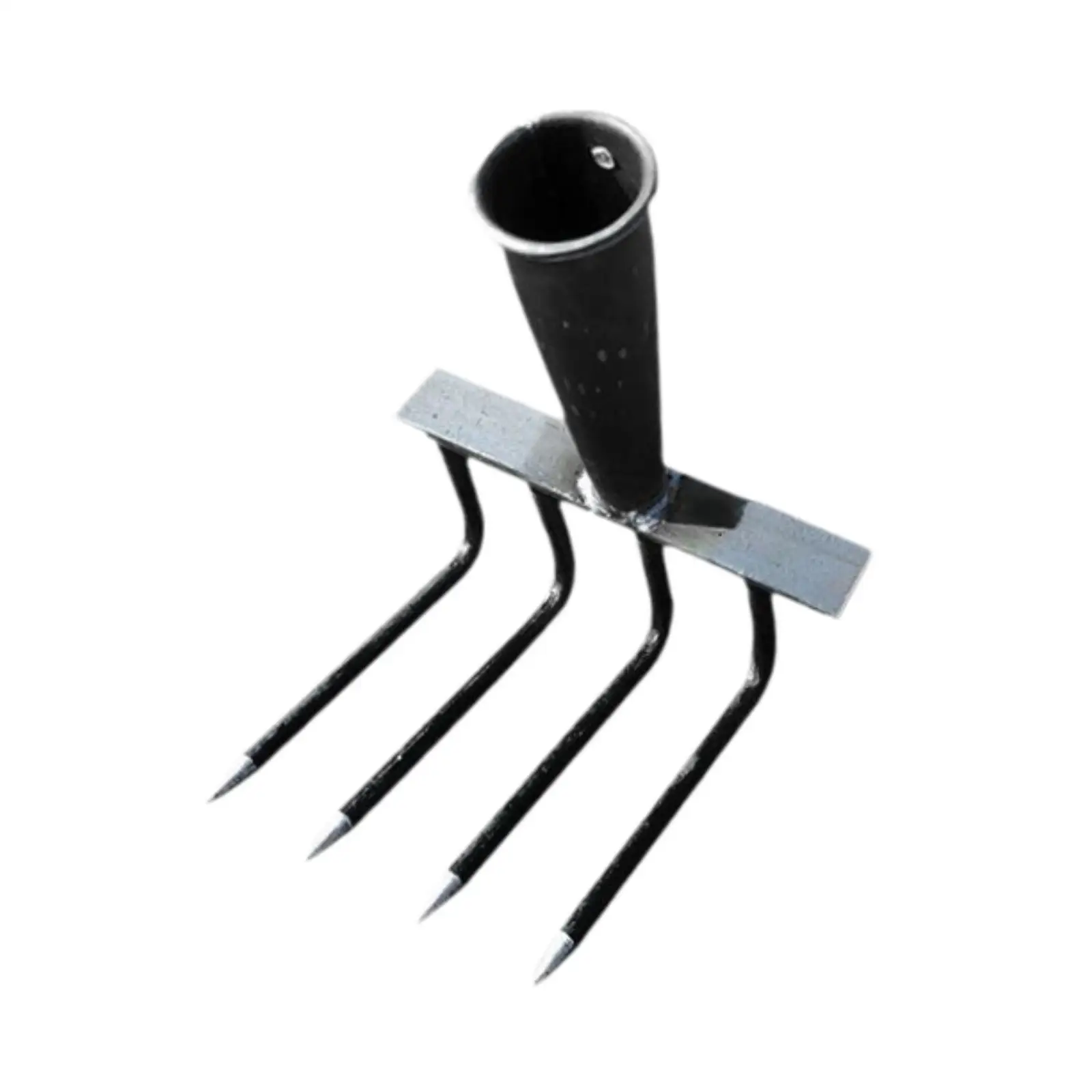 Garden Rake Head Leveling Mulch Leaf Rake Heavy Duty Accessories Hand Weeder Loosening Soil for Backyard Lawn