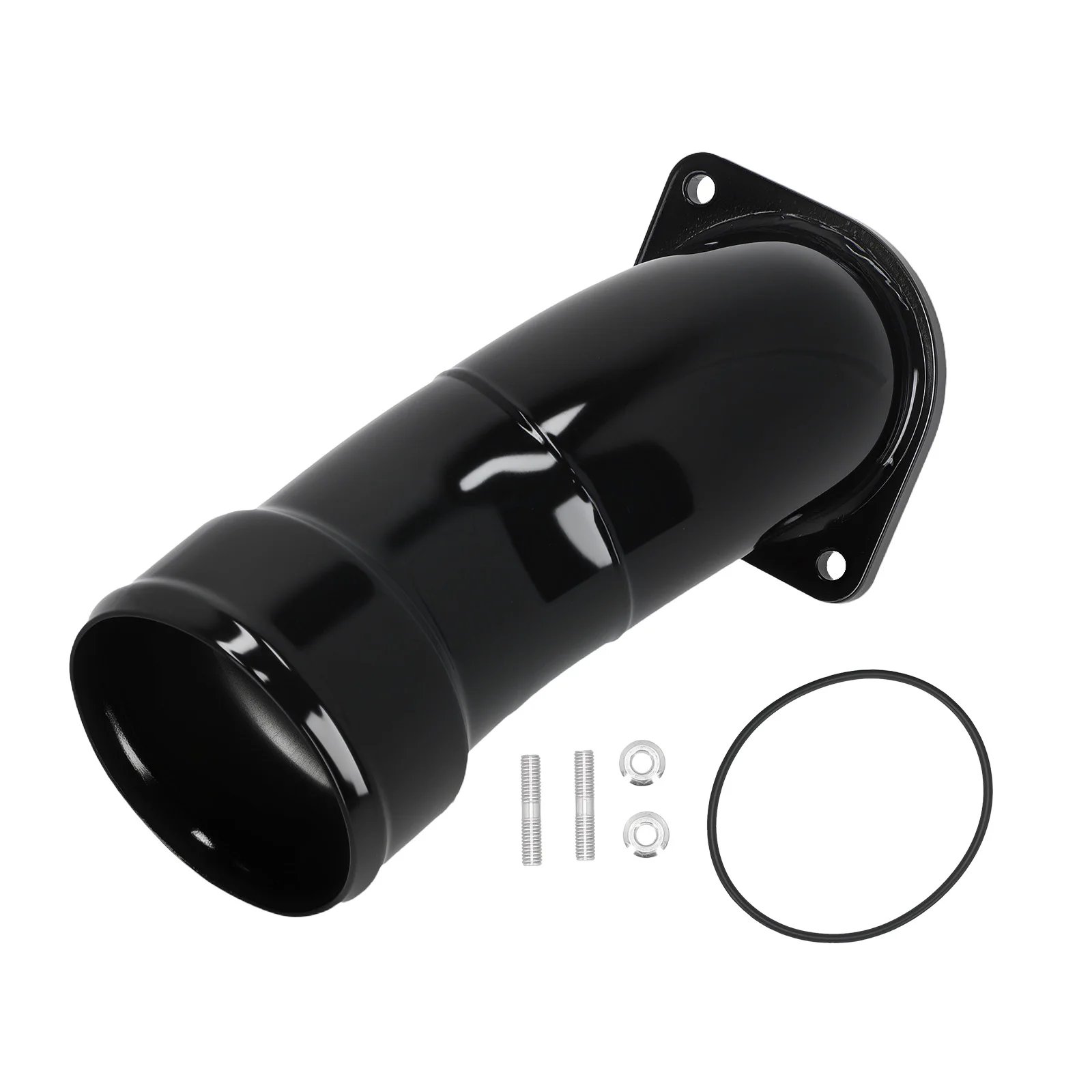 

Turbo Intake Horn Kit for Chevrolet Silverado HD 6.6L 2020-2024 Black 3.5 Inch