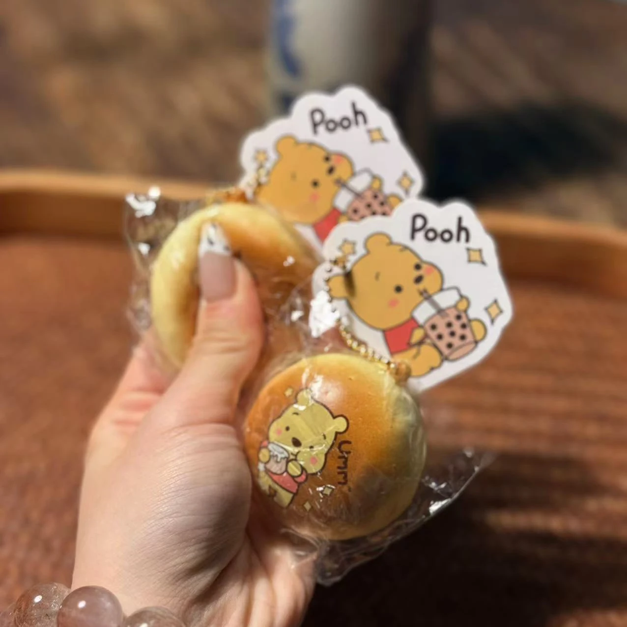 Winnie Bread Slow Squishy ของเล่นของเล่นหยิกรสขนมปังช้า Rebound ของเล่นความเครียดบรรเทาของเล่นคริสต์มาสของขวัญของเล่นของขวัญนักเรียน