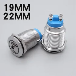 アラーム信号ランプ,ステンレス鋼,赤色金属LEDライト,点滅ネジ,19mm, 22mm, 12v,24v