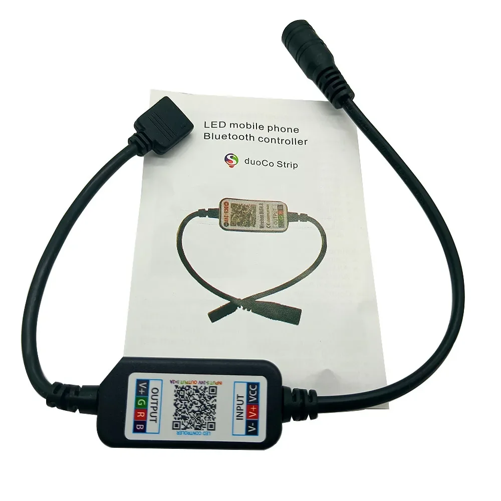 DC 5V-24V Bluetooth LED Light Controller Mini Wireless Dimmer 3 Channel RGB Led Controller For RGB LED Strip Light DC/USB