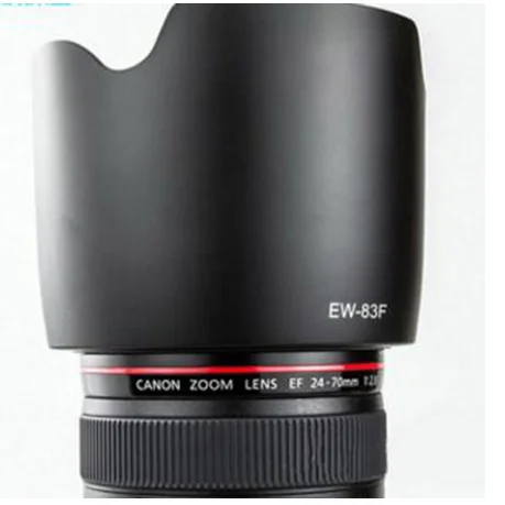 EW-83F 카메라 렌즈 후드 총검 펜탈 꽃 렌즈 후드 77mm EW 83F 렌즈 후드 Canon EF 24-70mm/f2.8L USM 렌즈