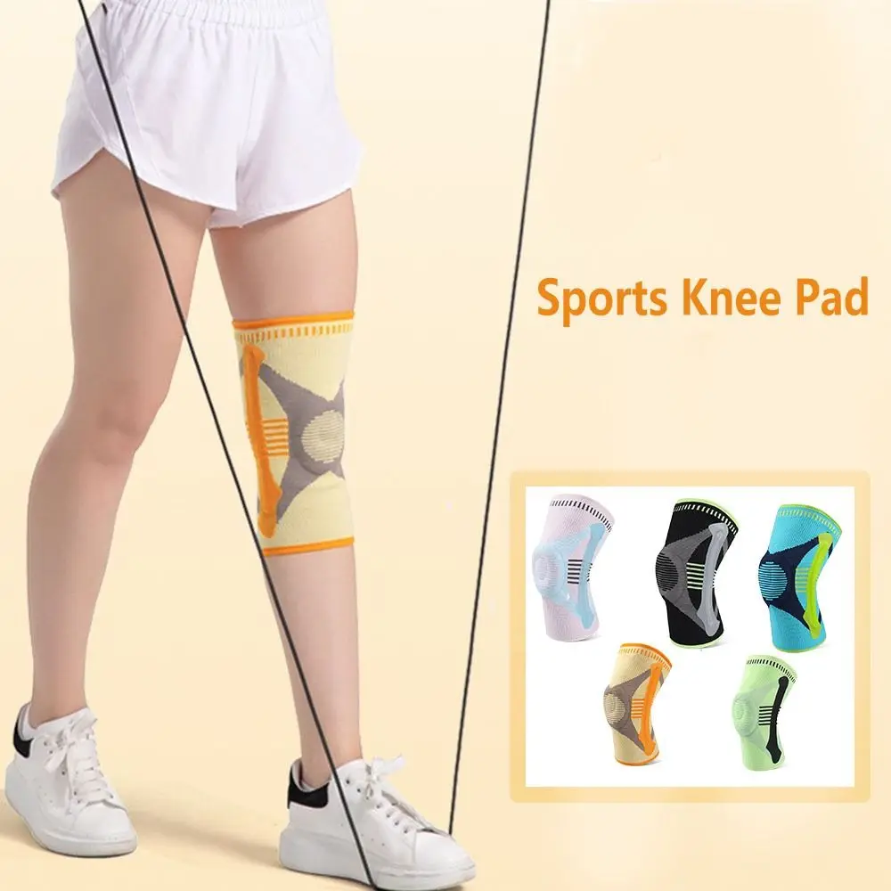 Anti-collision Sports Knee Pad Breathable Shock-absorbing Knee Sleeves Elastic Adjustable Knee Support Brace Running