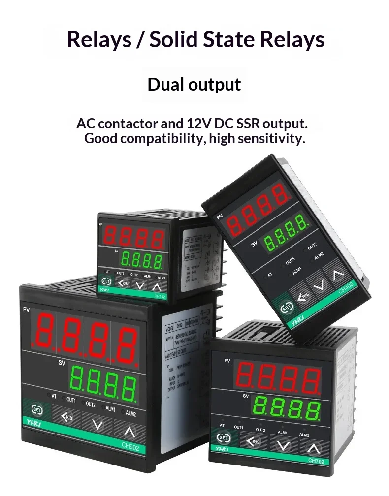 Kostenloser Versand CH102 intelligenter Temperaturregler CH 402 Million kann PID-Kurzgehäuse CH702 Temperaturregler CH902 eingeben – Detail 6
