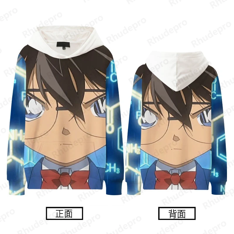 2024 Japanese Detective Conan And Hooded Hoodie Men Women Boy Strange Thief Kidu Kudo Shinichi Hakuhara Ai Clothes Tide