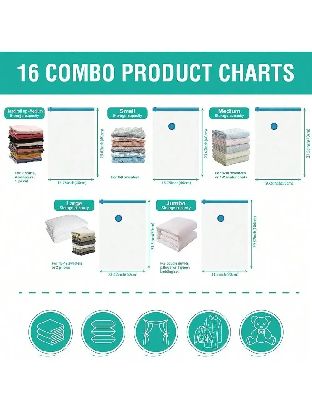 15 Pack Vacuum Stor…
