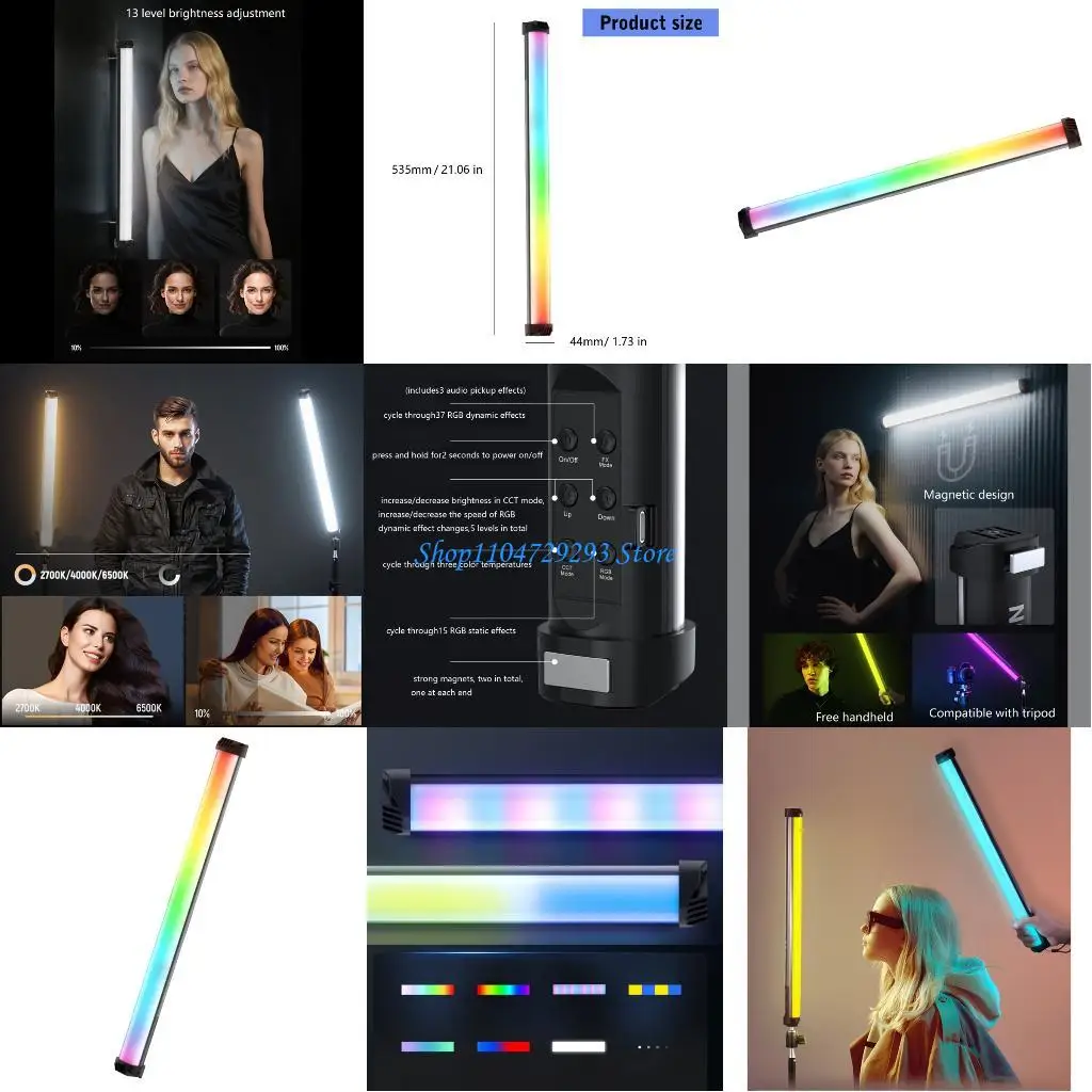 

Y2GD Handheld LED Light Wand Portable Light Bar For Creative Video