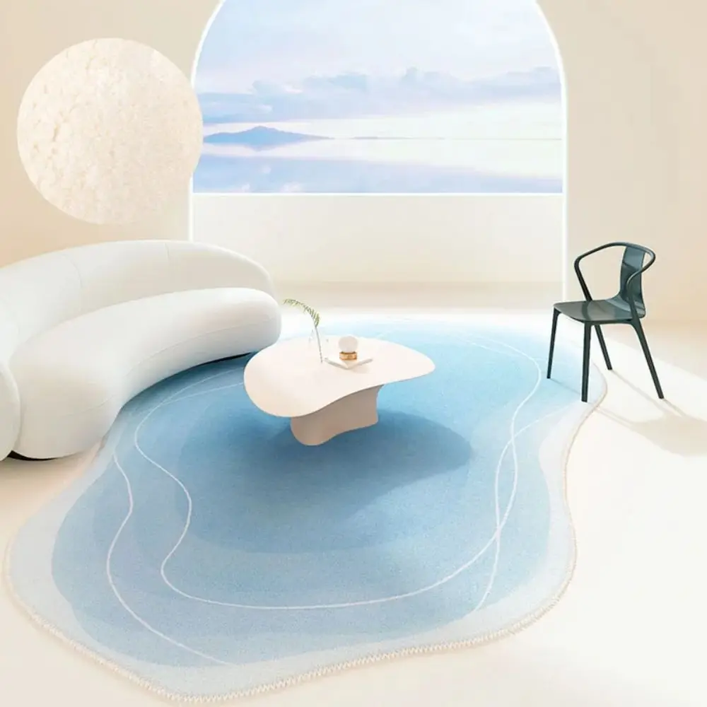 

VIKAMA Irregular Pattern Carpet For Living Room, High-End And Luxurious Cream Style, Bedroom, Household Cloud-Like Floor Mat