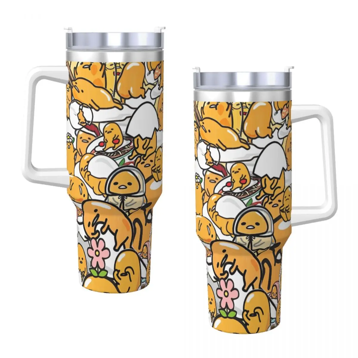 Stainless Steel Tumbler A Tribute To Gudetama Thermal Mug Keep Heat Cold Drink Car Mugs Camping Design Water Bottle