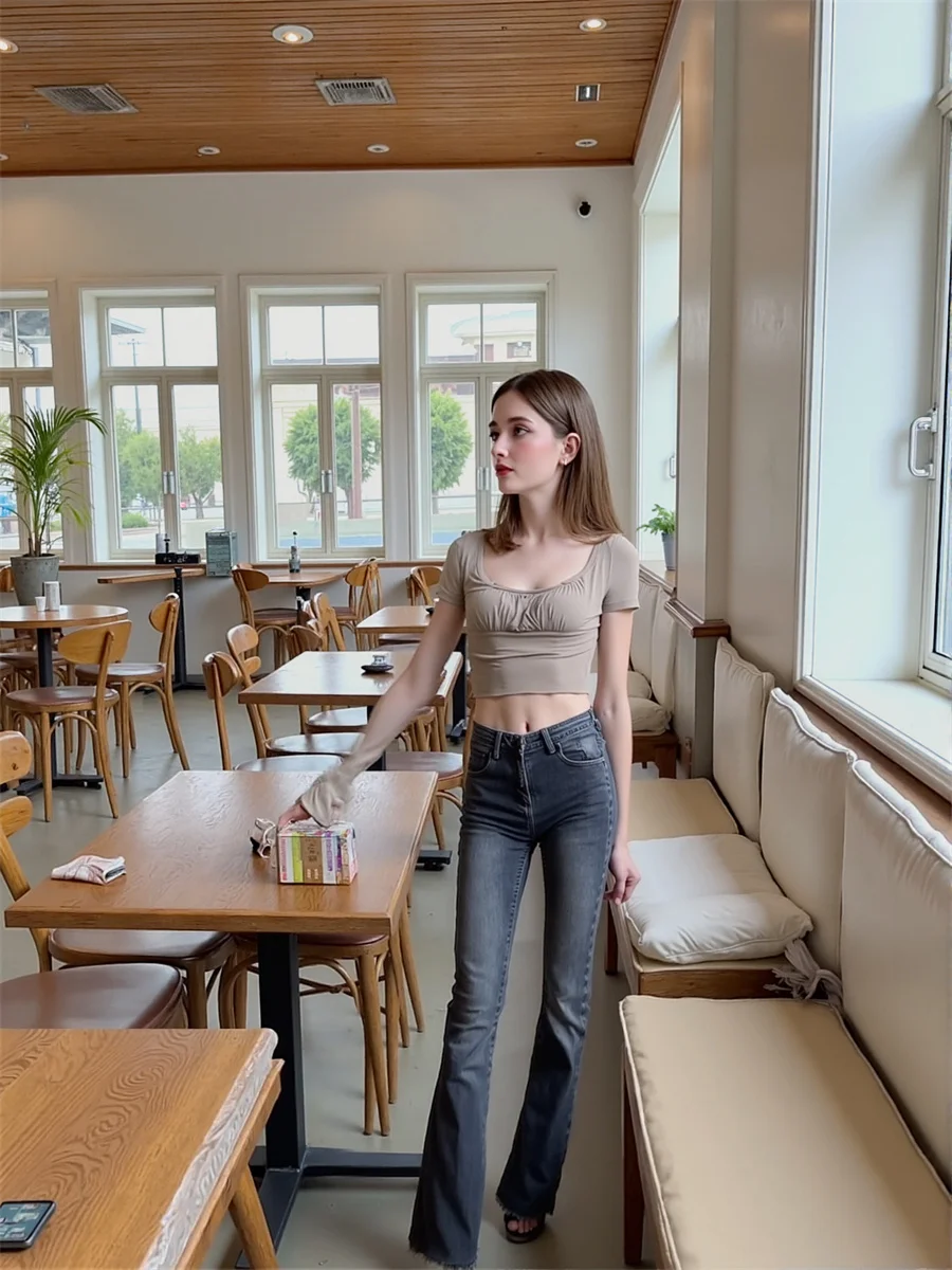 جينز نسائي منخفض الخصر Y2K نسائي أزرق جمالي على الطراز الياباني Harajuku Denim أنثى عتيقة ملابس الشارع الشهير موضة الخريف غير الرسمية