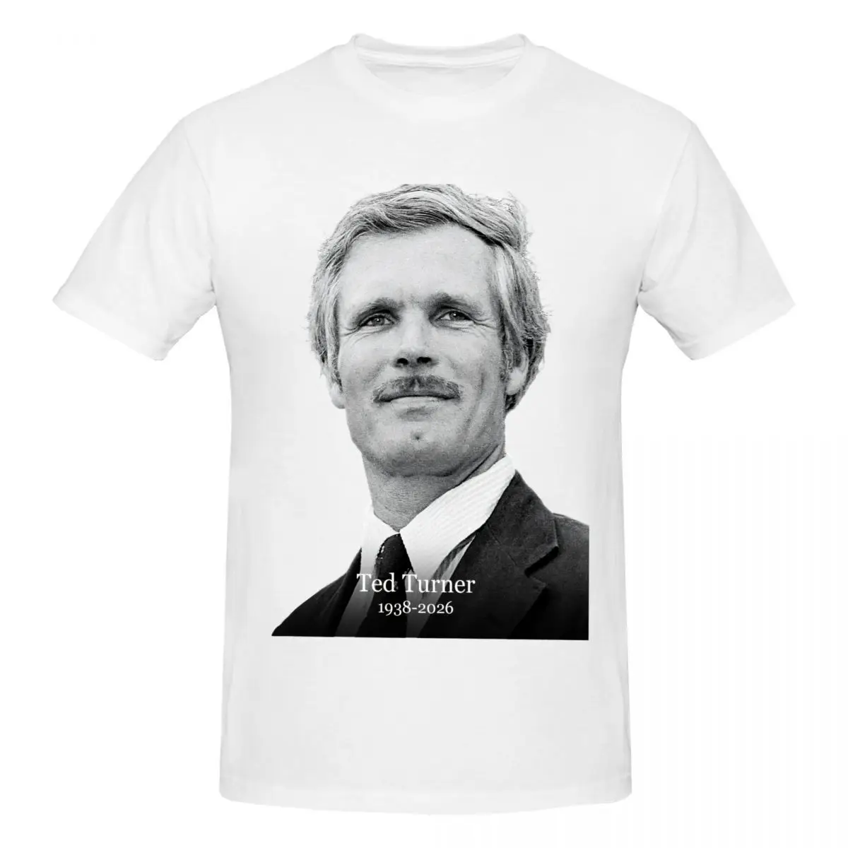 Men Ted Turner Rip 2026 Retro T Shirt Streetwear Cotton Crewneck Shirts