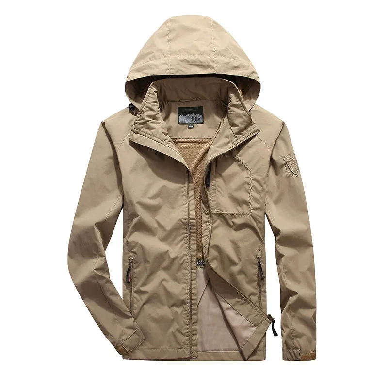 

Men Waterproof Camping Tactical Jacket Fishing Hiking Outdoor Casual Outwear Windbreaker Breathable Hunting Tactical Jacket