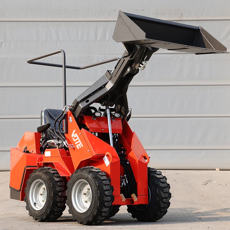 China Manufacturer Mini Skid Steer Loader Track 500KG Epa Skid Steer Front End Loader Diesel Engine Farm Wheel Loaders