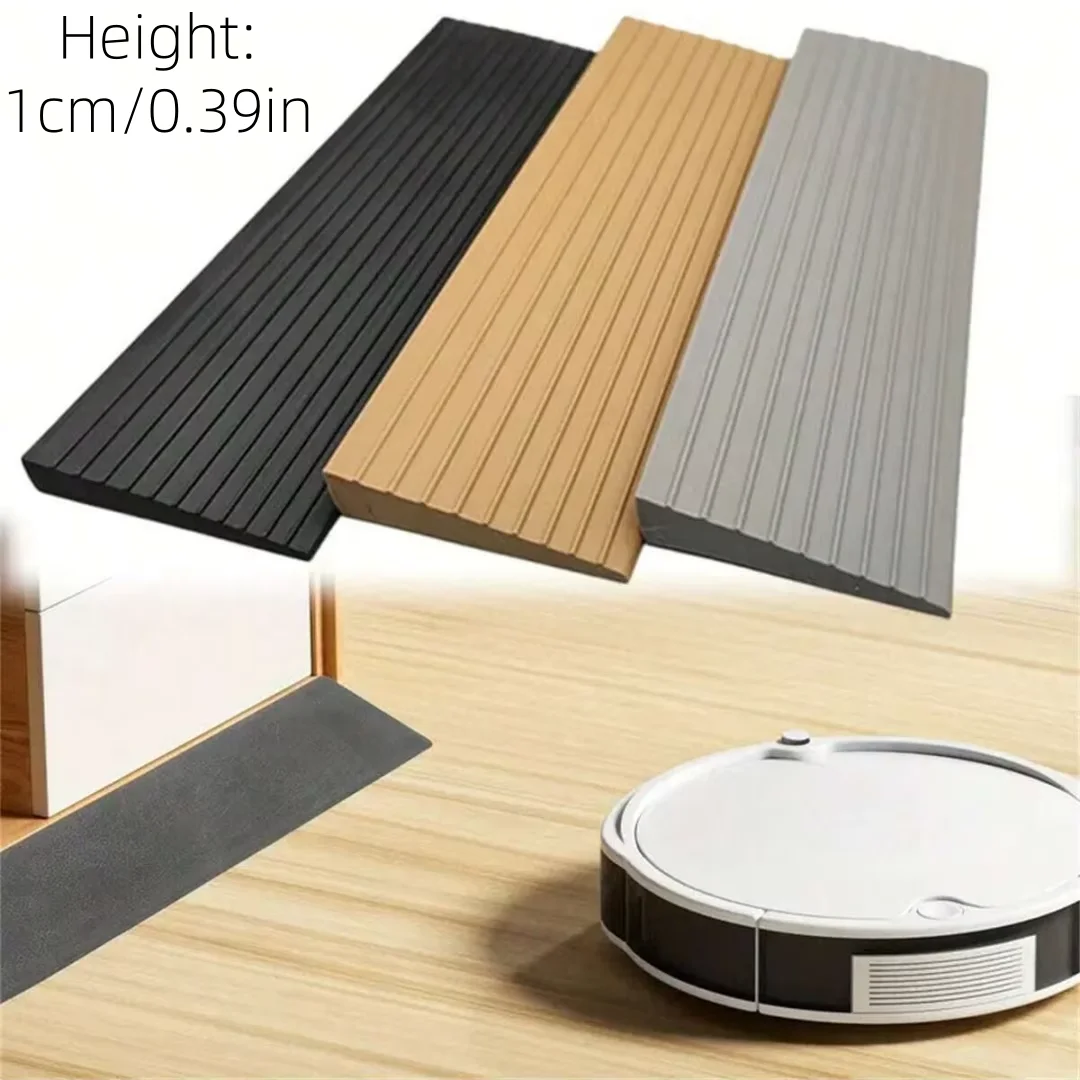 1pc 0.9m x 5cm multi-purpose rampa tapete porta limiar rampa-autoadesivo, durável, antiderrapante, adequado para aspiradores robóticos