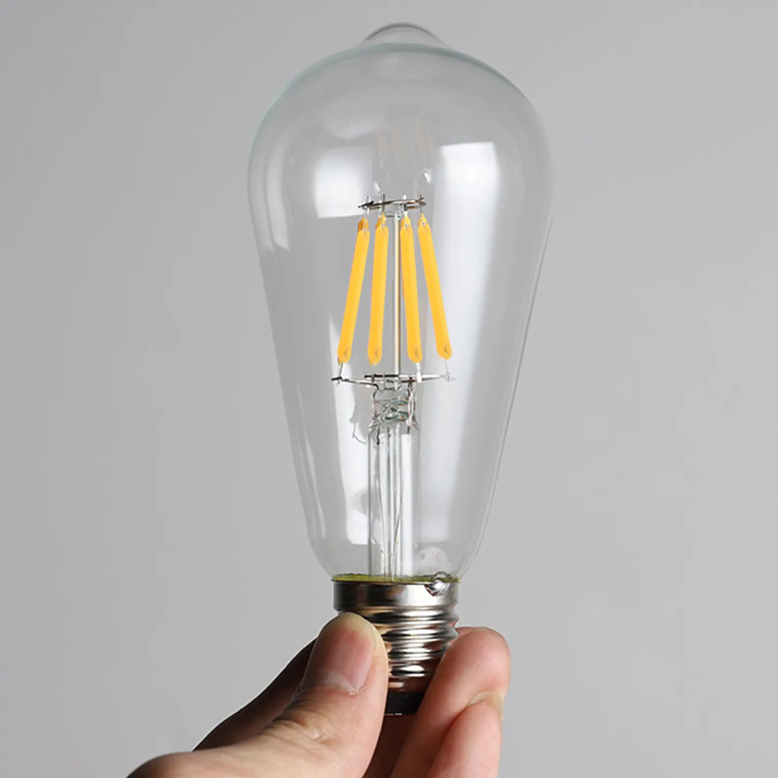 

50Pcs LED Filament Beads 3V 26Mm Warm White Light Stable Replacement Parts for DIY Lamp Repair Lighting Fixture Maintenance