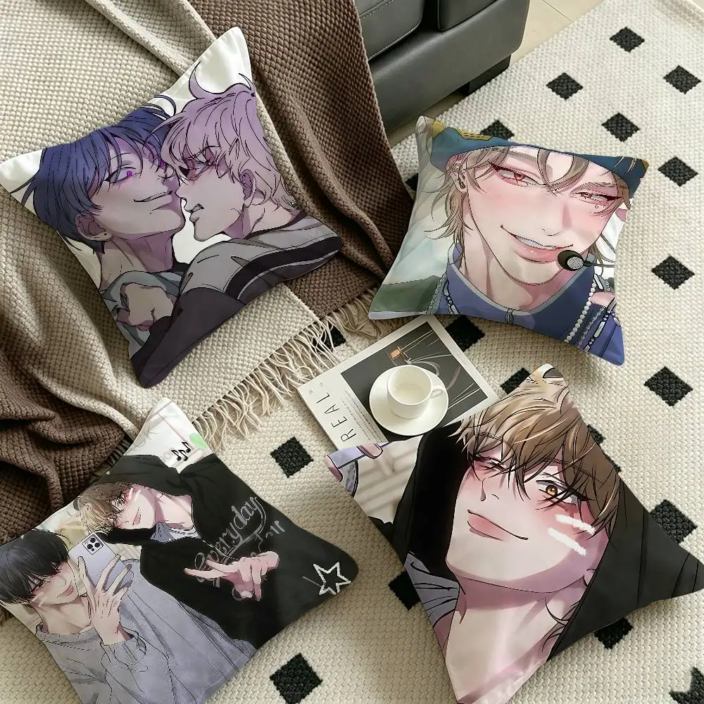 negative love Cushion Cover Decorative Pillow Sofa Home Decor case pillow cases