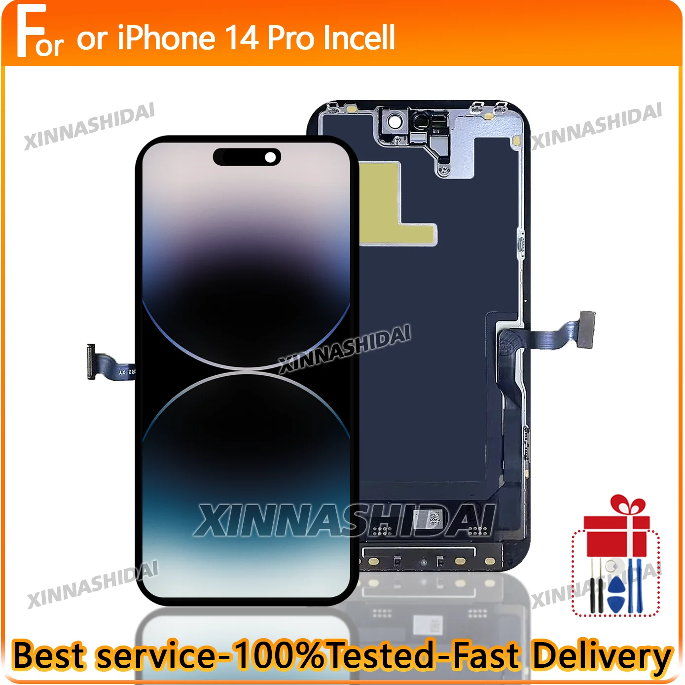 Hochwertiges AAA InCell LCD für iPhone 14 Pro Display Touchscreen Ersatz Digitizer Montage Reparaturteile
