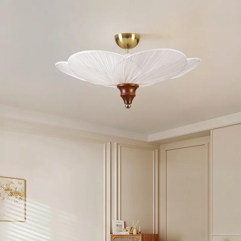French medieval Nanyang style bedroom plum blossom ceiling solid American retro living room balcony cloakroom light 222L