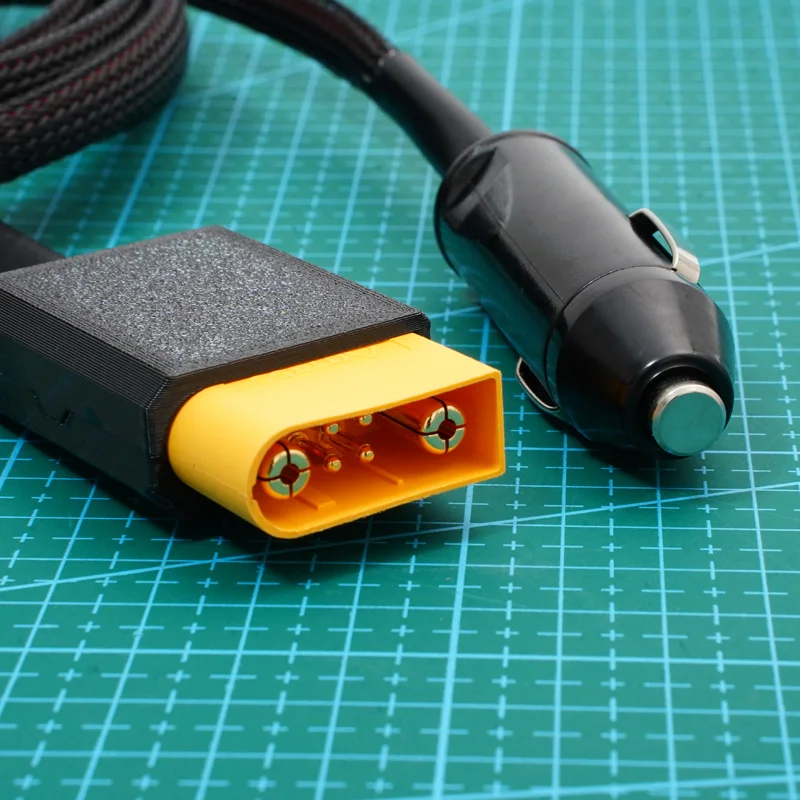1PCS For DJI Power 1000 Mini Portable Power Station Charging Adapter Cable SDC (XT120-M) to Cigarette Lighter Connector Wire