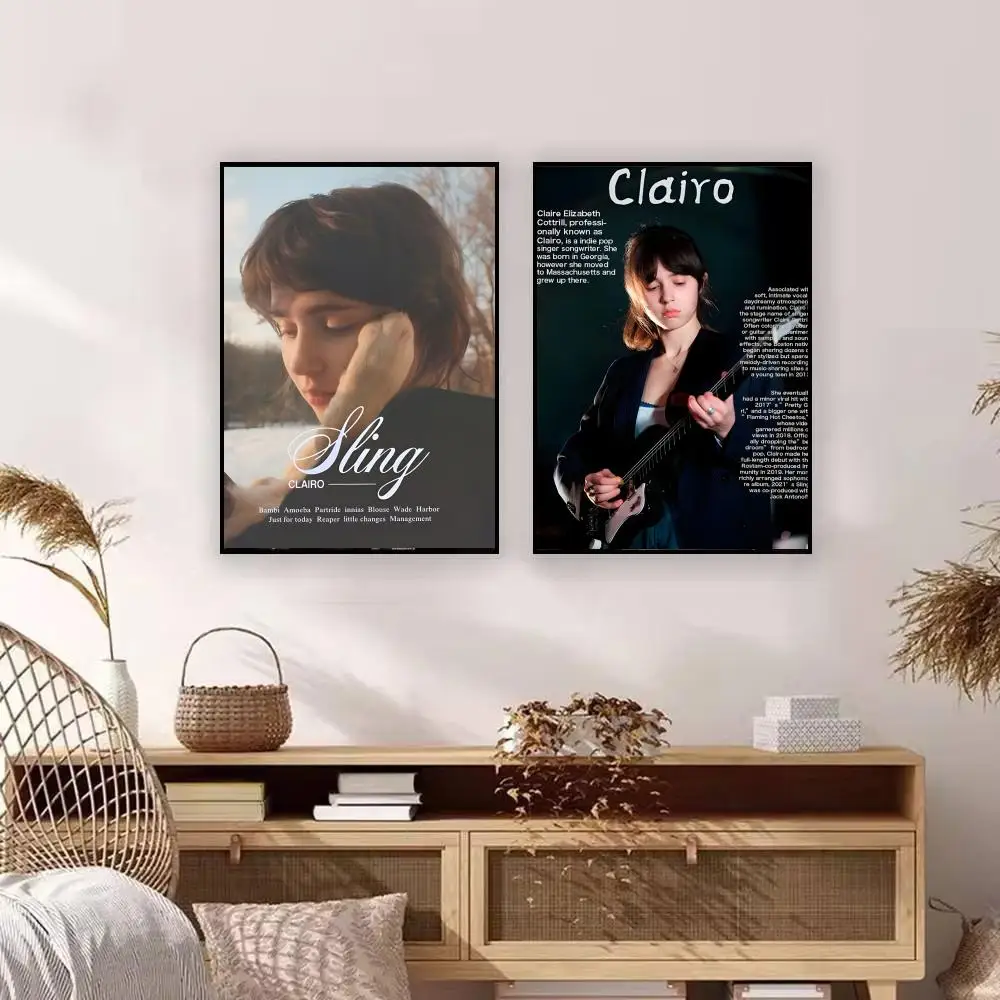 Music C-Clairo Poster Premium Art Wall Decor, Simple Ornament for Living and Leisure Areas