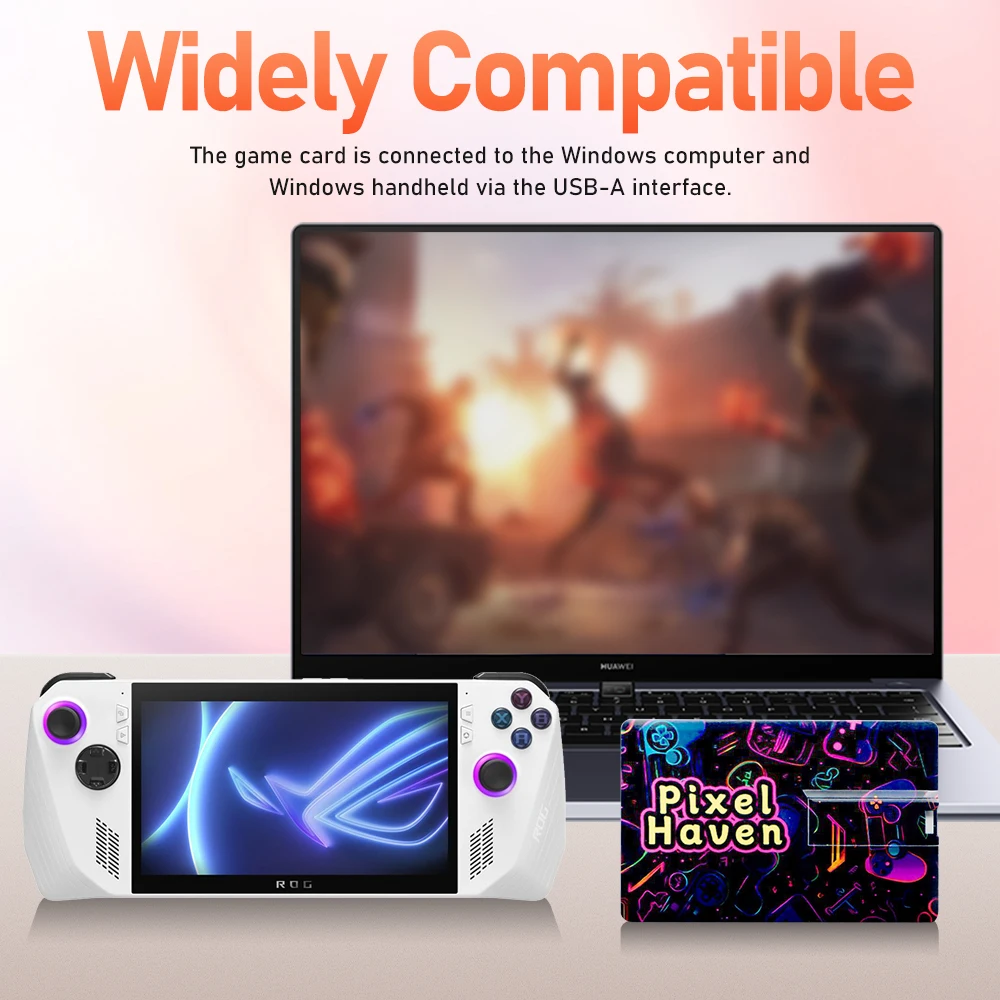 256G Game Card With 15800+ Retro&PC Games Plug&Play Retro Gaming Card For PS3/PS2/Switch/WIIU/NDS/SNES for Windows PC&Handheld