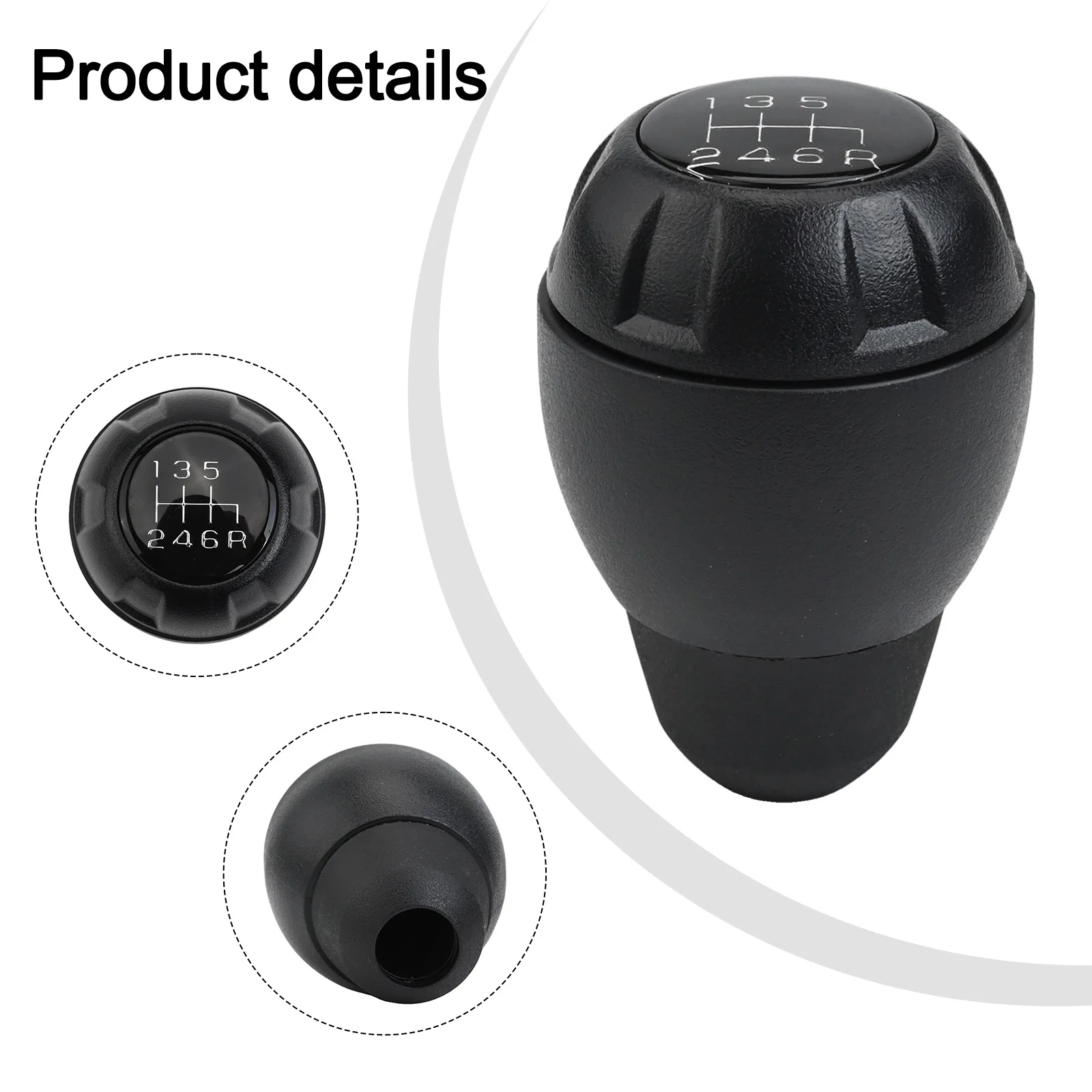Manual Transmission Knob 6 Speed Manual Shifter Indoor Car Modification Long-lasting Performance Perfect Fit For Jeep