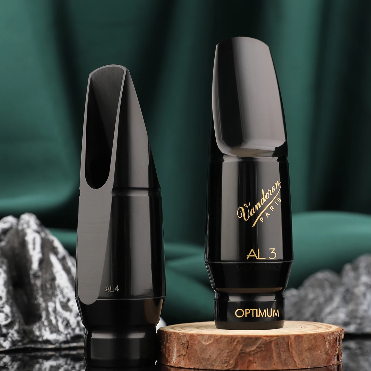 FRANCE Vandoren OPTIMUM Eb Alto Ebonite Baritone Bb Soprano Tenor SAX Saxophone Mouthpiece Hard rubber Optimum AL3 AL4 AL5 SL3 4
