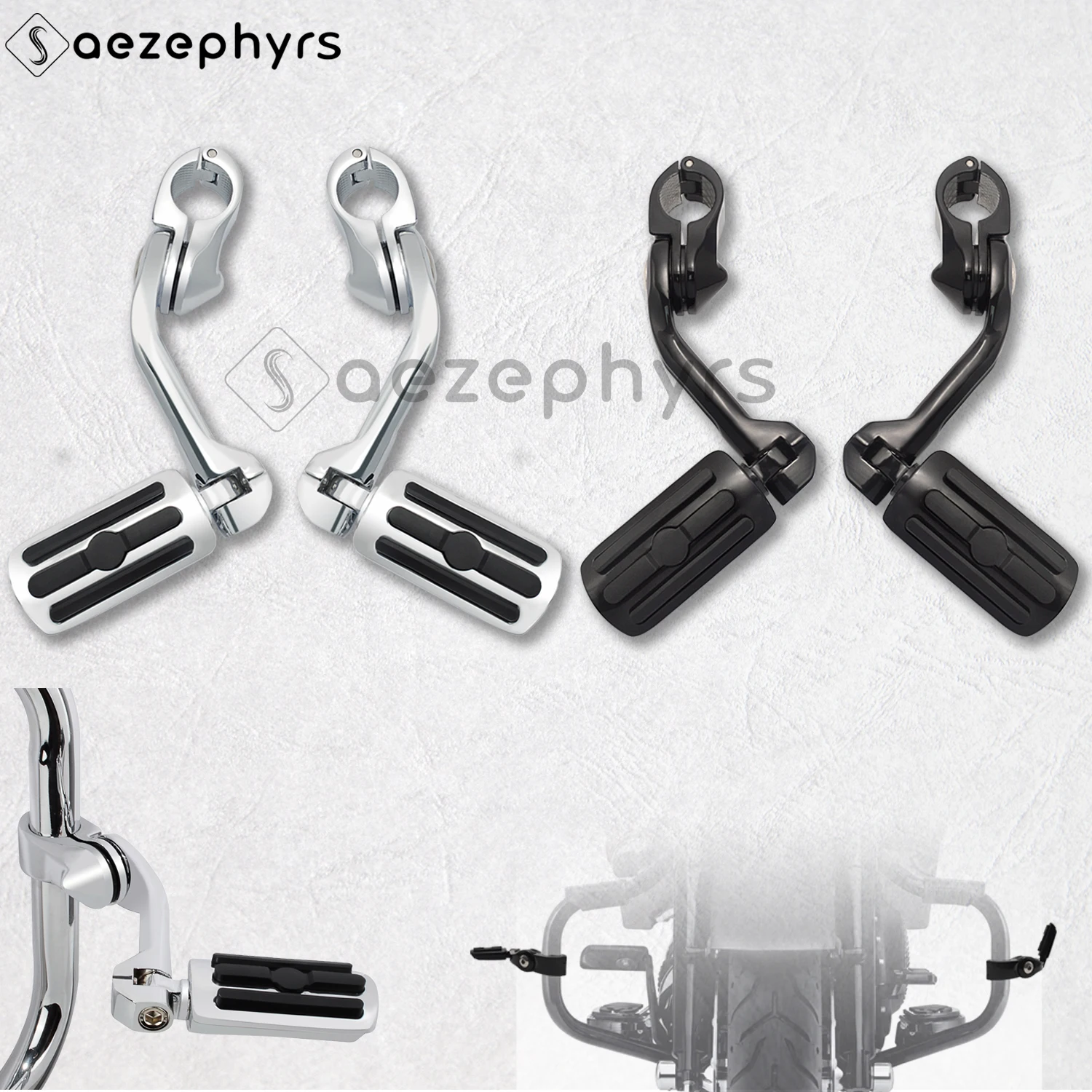 

Motorcycle 1.25" 32mm Highway footpeg long footpeg bracket kit for Harley Touring Road King Sportster Fat Boy Dyna Softail FXD