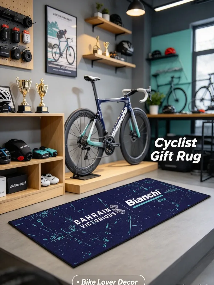 Bike Mat Bicycle Floor Mat Home Garage Bike Storage Rug Anti-slip Waterproof Cycling Floor Carpet for Road Bike Decor