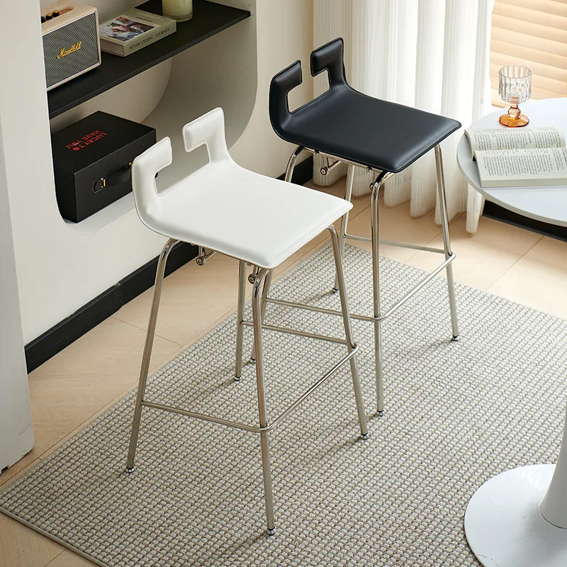 유럽 스타일 바 카운터 의자, 커피숍 바, 미니멀리스트 및 캐어프리 바 의자, 가정용 레스토랑, 아일랜드 테이블, 하이 스툴