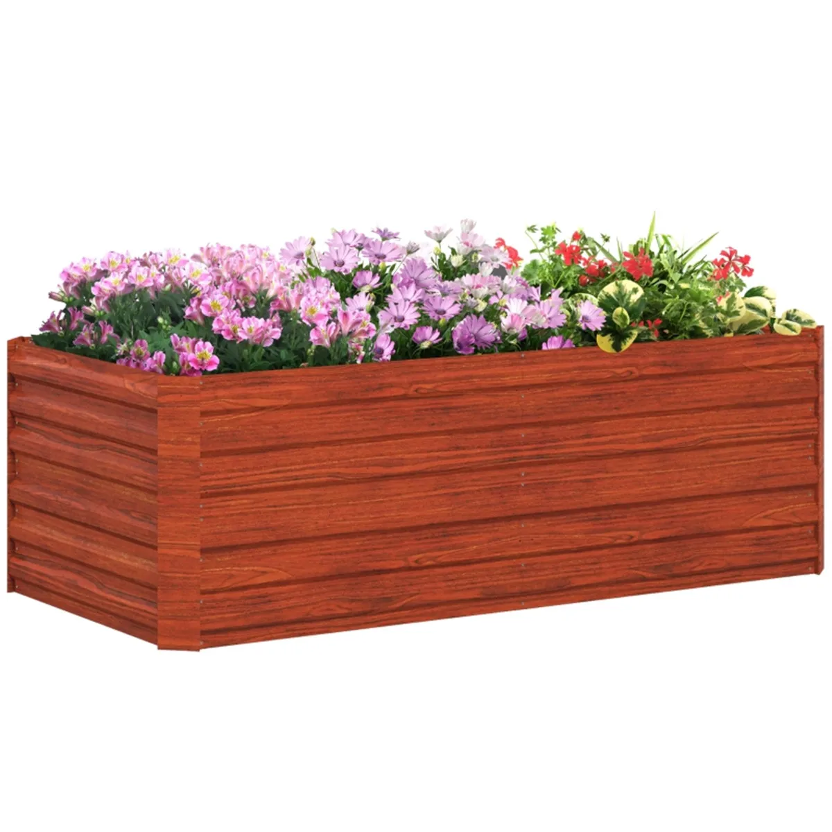 

Outdoor FurnitureFlower Shelf,Wood Planter Box-Coffee
