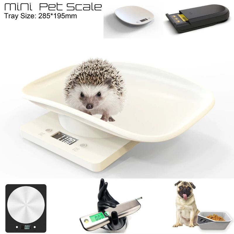 

New born pet electric scale veterinary clinic small accessories LCD display 29.5*18.5cm tray maximum weighing amount of 10KG