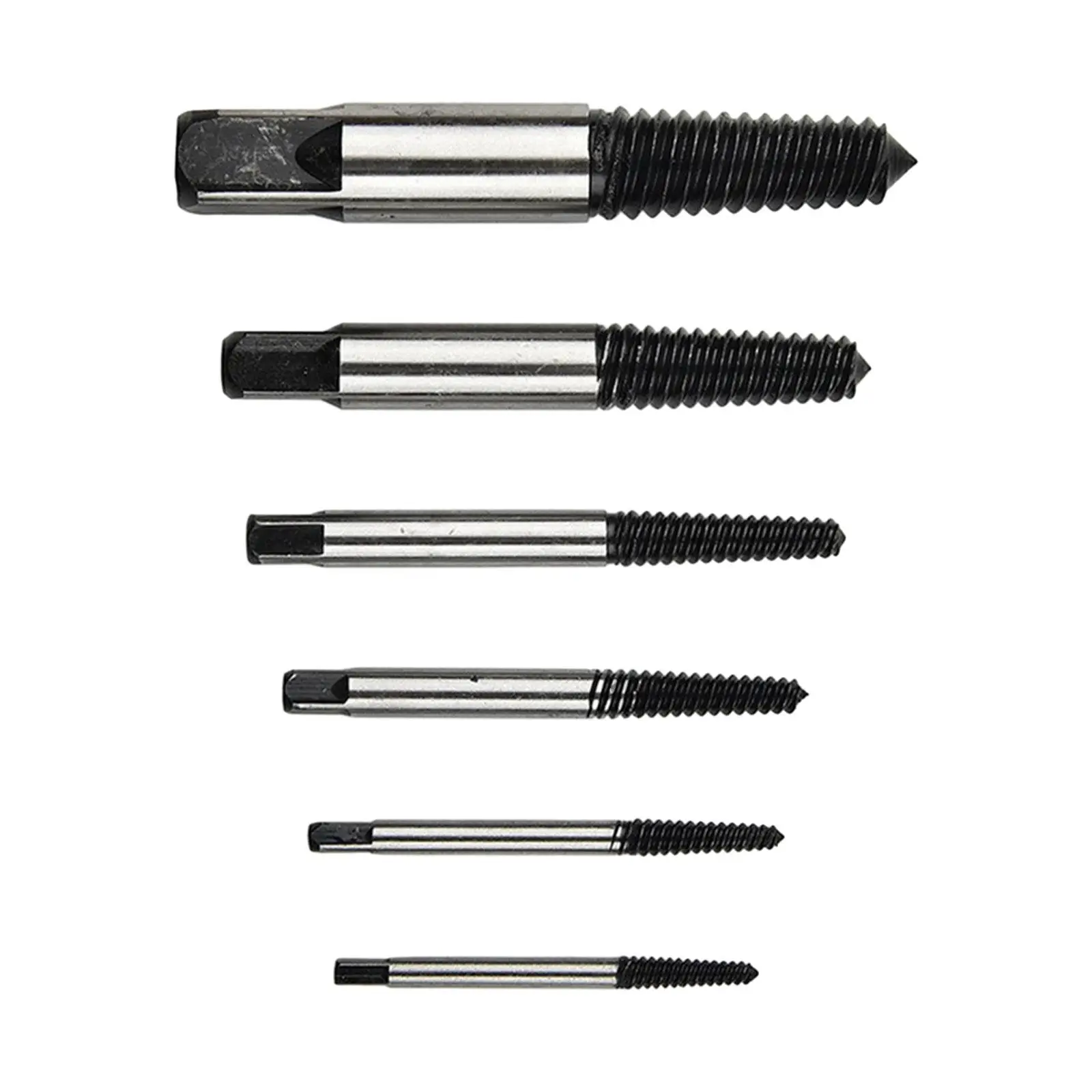 6x Screw Extractor Set Wear Resistant High Hardness Screw Removal Tool for Home Repair Work Dismantle Broken Water Pipes