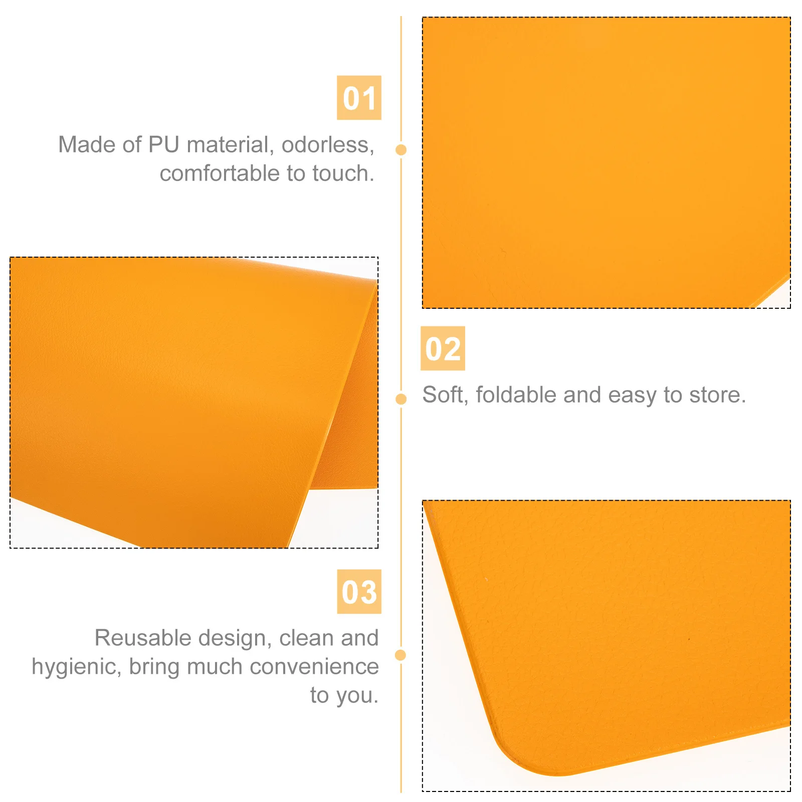 

Double-Sided Nail Art Mat Manicure Desktop Pad Reusable Nail Salon Accessory Dust Water Absorbent Hand Cushion for Home