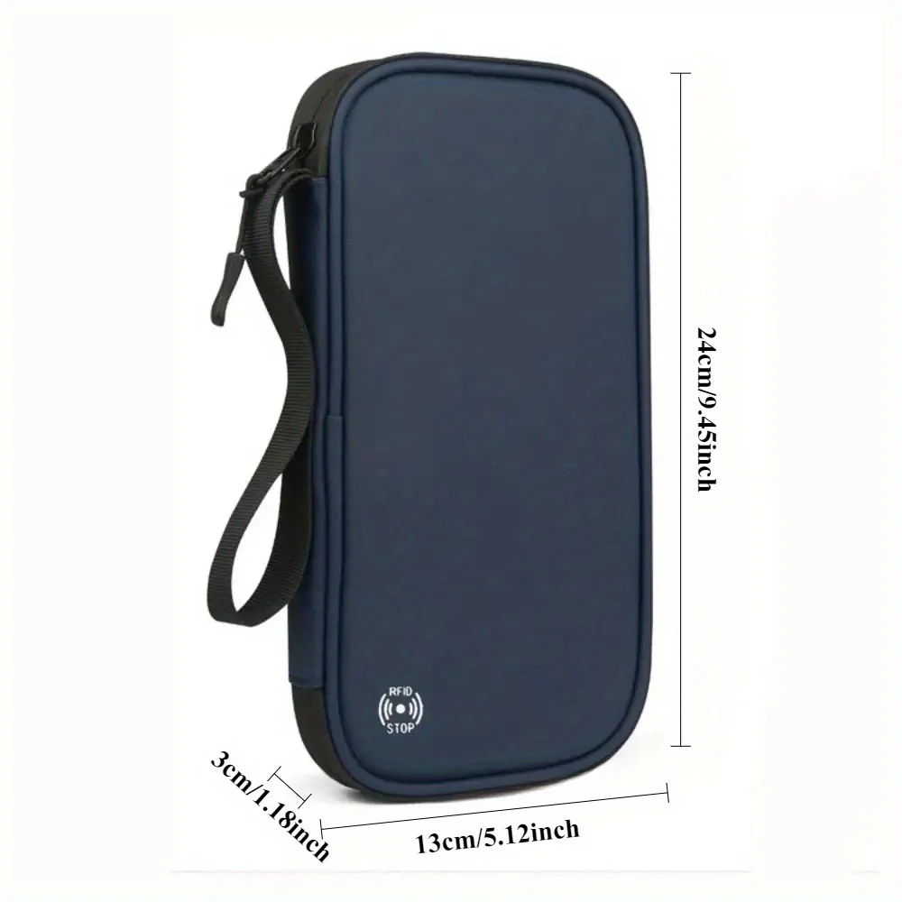 Anti-Theft Multifunctional Passport Bag Waterproof Business Storage Wallet for Travel