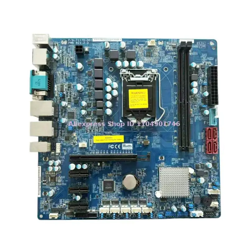 P/N: 71170-001 PWB REV.2.0  85P0XT027083   00045F453463  Industrial control motherboard