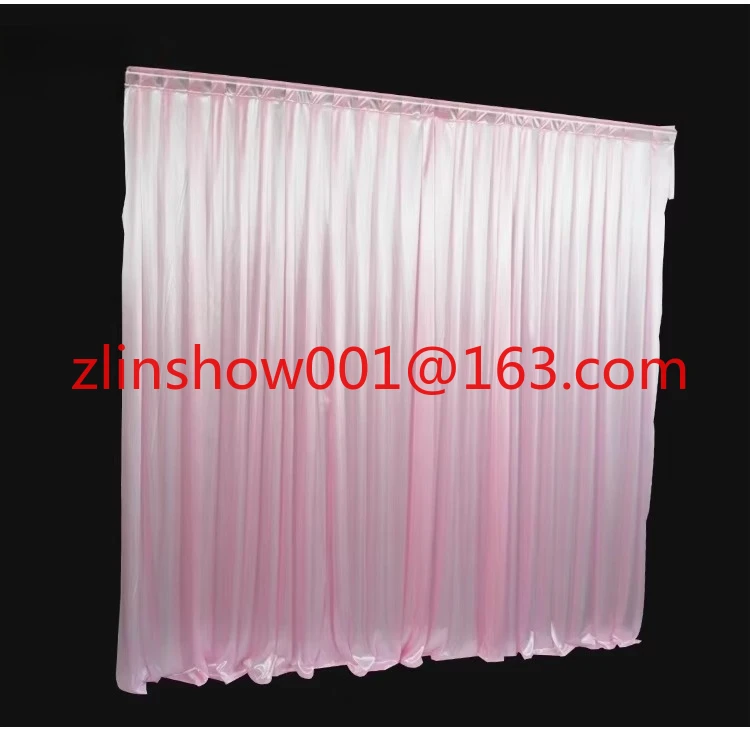 Wedding Curtain Supplies Customized Size and Color Ice Silk Backdrop Decoration Curtain for Party Festival Celebration Events