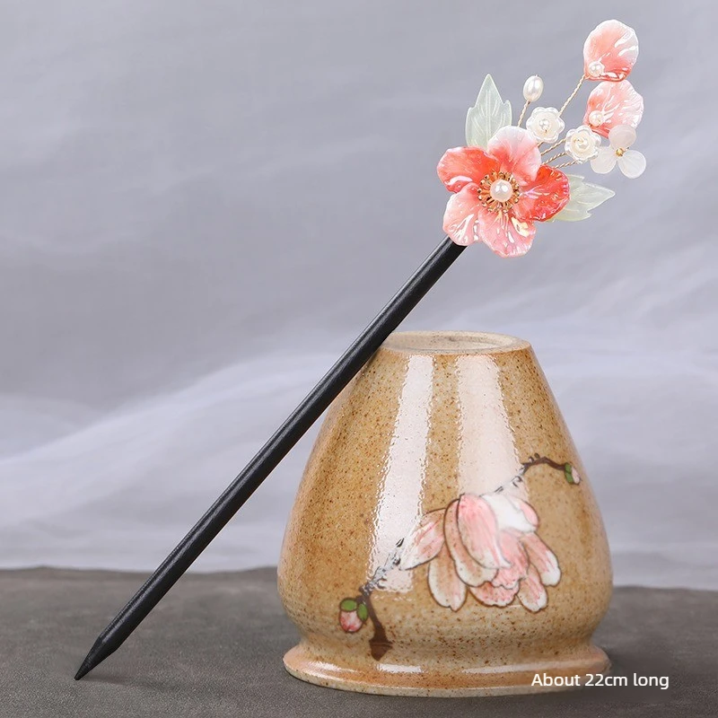 

Деревянная заколка для волос, древние аксессуары для волос, ретро-заколка, простая современная деревянная заколка, головной убор Ханьфу