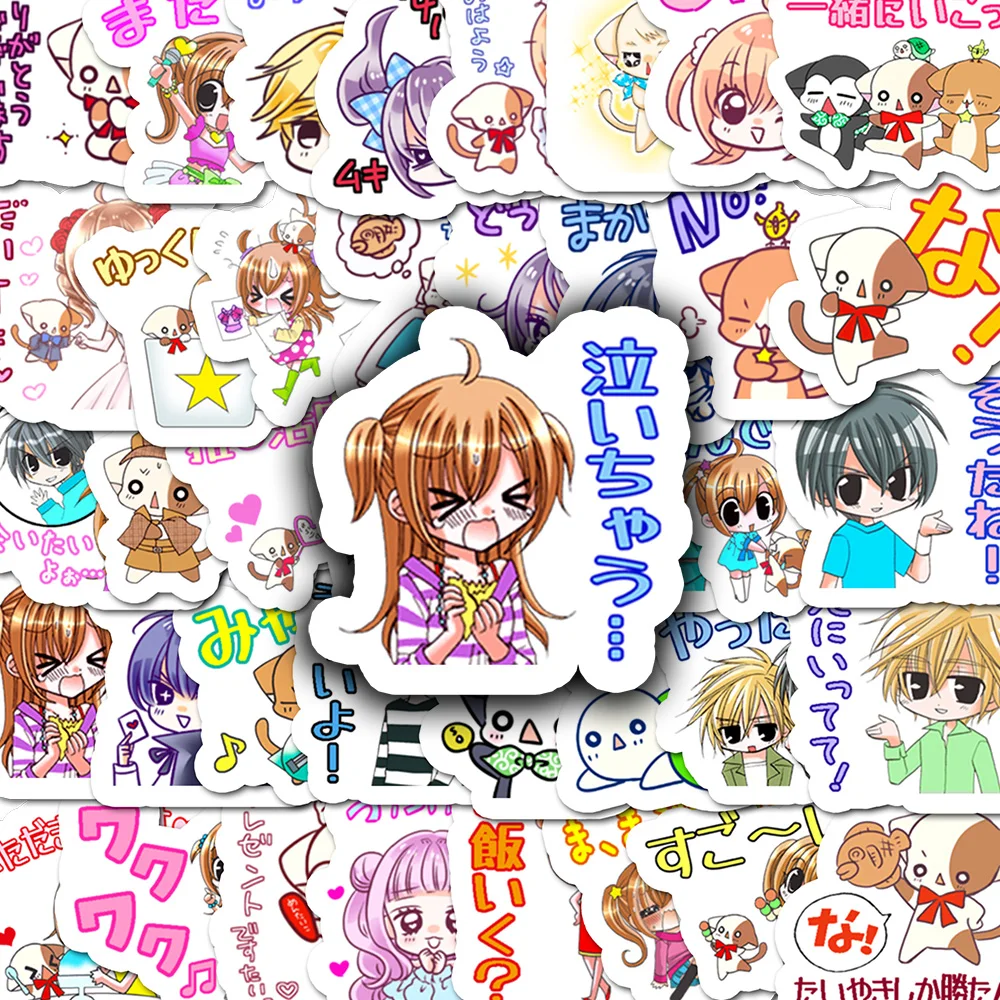 40 Uds. Pegatinas de la revolución Kirarin de dibujos animados para ordenador portátil, Graffiti, maleta para equipaje, monopatín, teléfono, pegatina bonita, regalo para niños