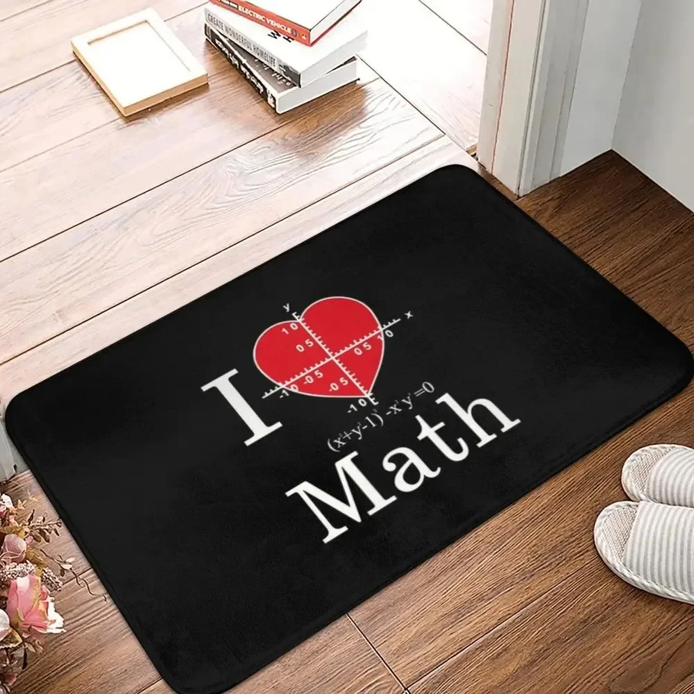 I love you entrance door mat various math and physics formulas welcome mat living room decoration bathroom floor mat