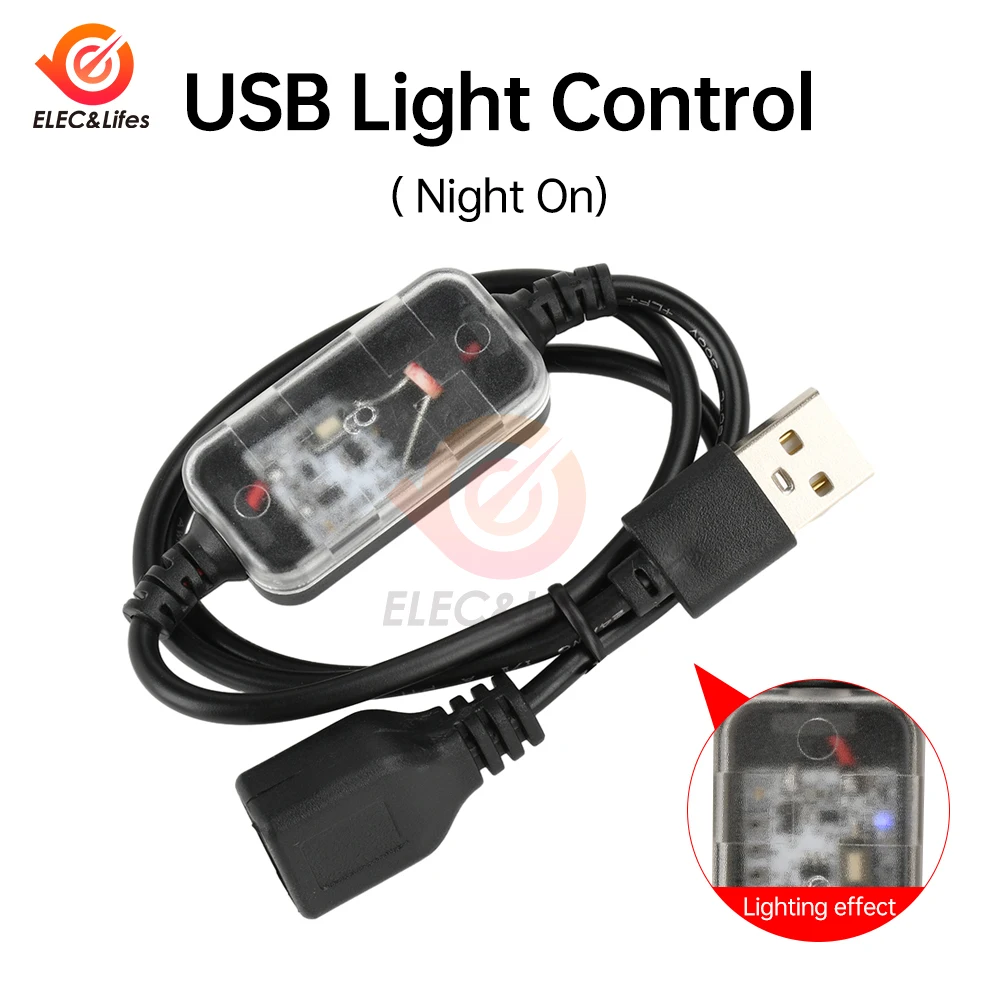 3,7 В-24 В постоянного тока, USB-датчик с управлением светом, день/ночь, автоматически превращается на датчике освещения, подходит для коридоров, световая полоса