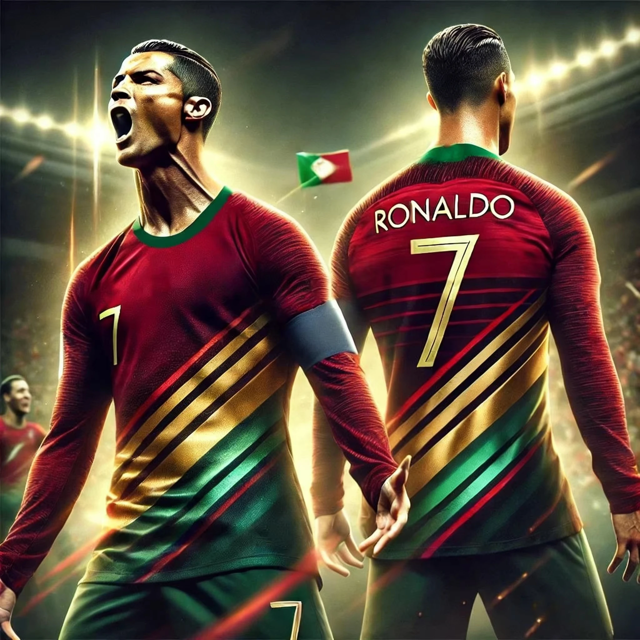 2026 Latest Ronaldo Football Fan Long Sleeved Sports Shirt for Daily Matches and Training Commemorative Edition Kids Jersey