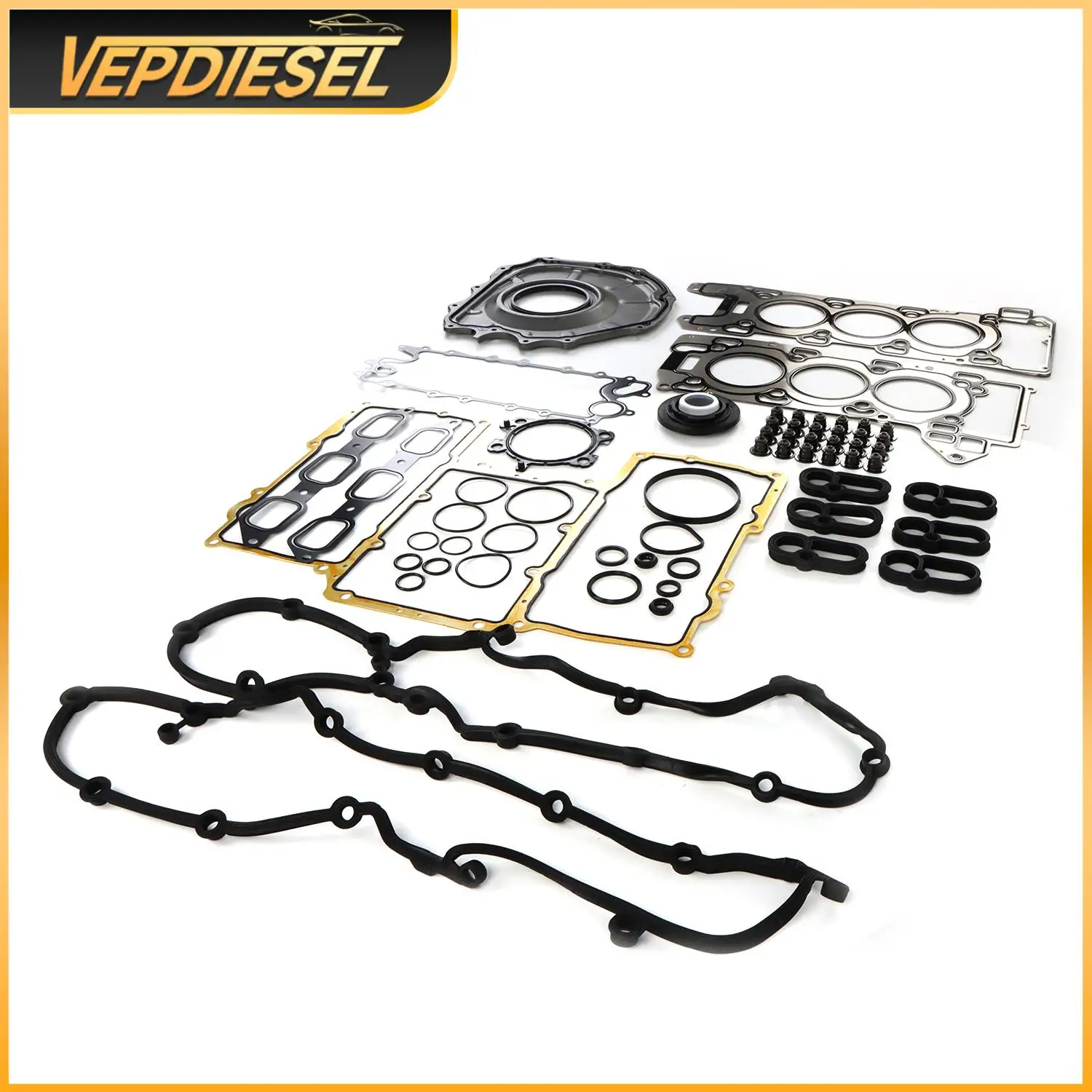 1Set Engine Gasket Set For Jaguar Land Rover Engine Gasket Set 3.0L V6 AJ126 306PS Professional Replacement Parts for Cars