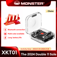 Monster XKT01 Wireless Bluetooth V5.2 Earphones Low Latency Gaming Headphones HD Call HiFi Music Earbuds Stereo In-Ear Headset