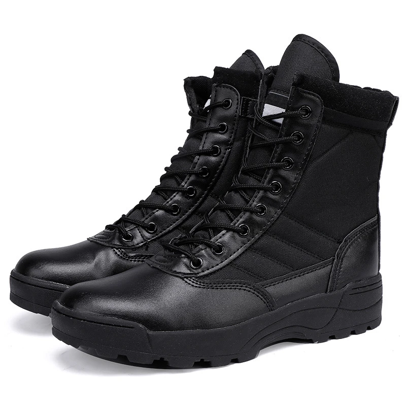 Unisex Tactical Training Boots Wear‑Resistant Rubber Outsole Desert Boots For Camping Hiking Mountaineering Outdoor Adventure