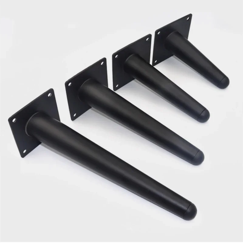 10-30cm Metal Furniture Legs Black Gold for Coffee Table Feet Sofa Chair Bathroom Cabinet Replacement Legs Hardware 4pcs