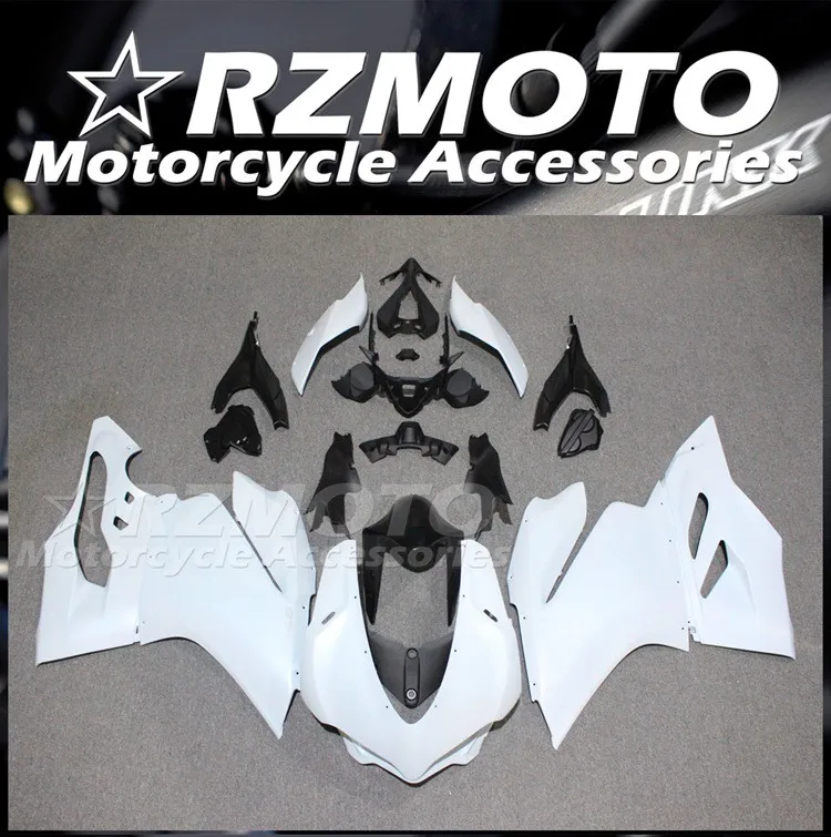 4Gifts New ABS Motorcycle Fairings Kit Fit For Ducati PANIGALE 959 1299 2015 2016 2017 2018 15 16 17 18 Bodywork Set White Black