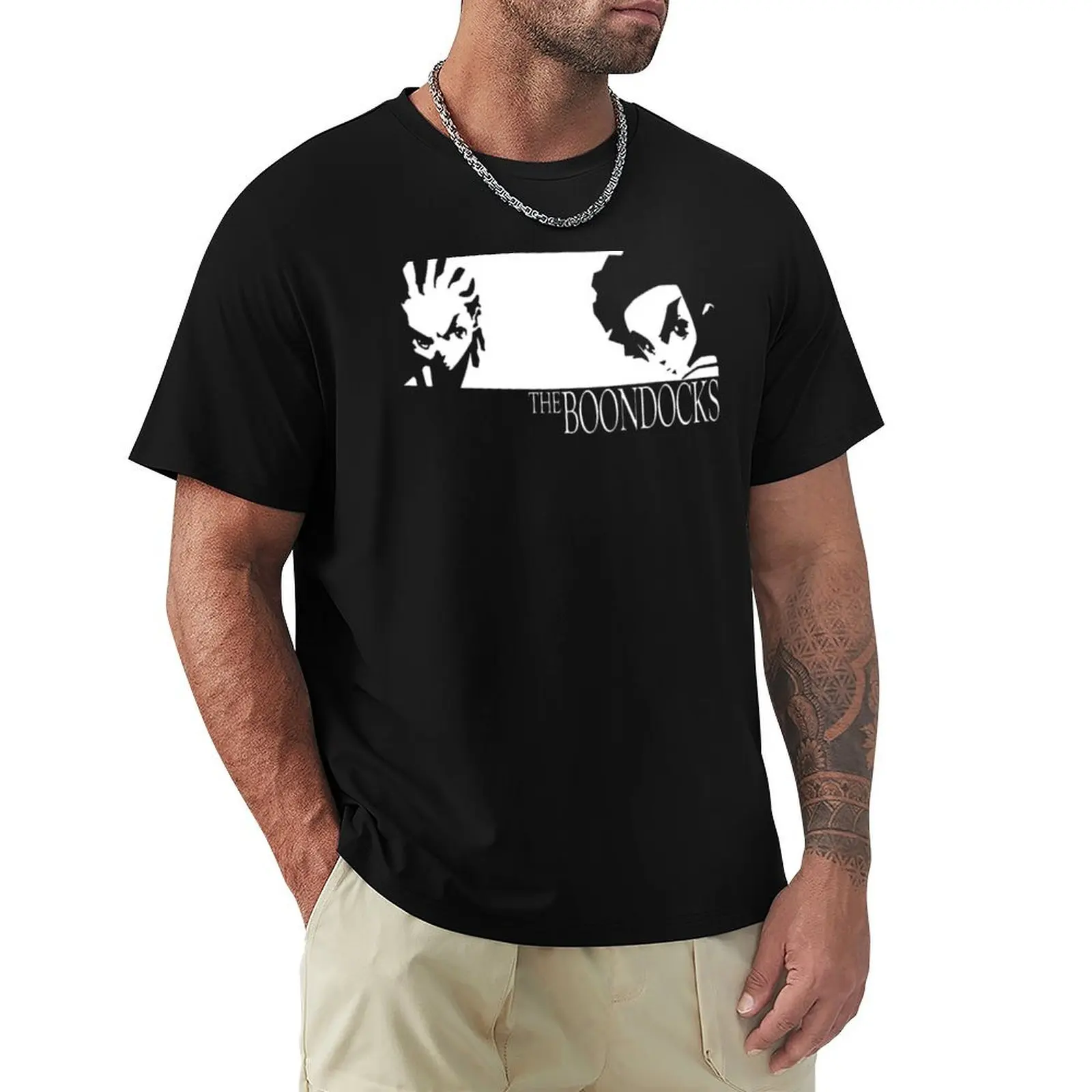 

Witching Boondocks Design T-Shirt Soft Casual Short Sleeve Cotton Tee