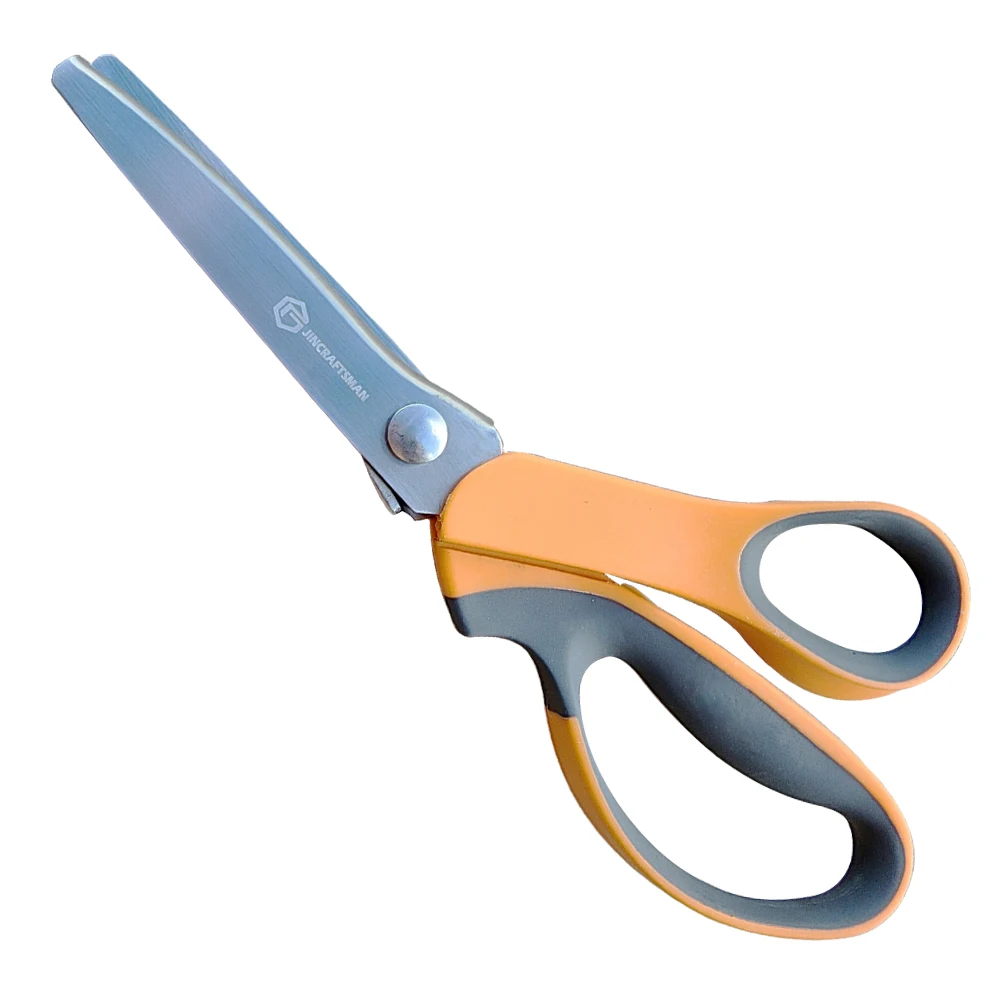 Jincraftsman®–9 Inch Triangular Toothed Pattern Fabric Lace Serrated DIY Handmade Clothing Tailor Leather Cutting Shear Scissor