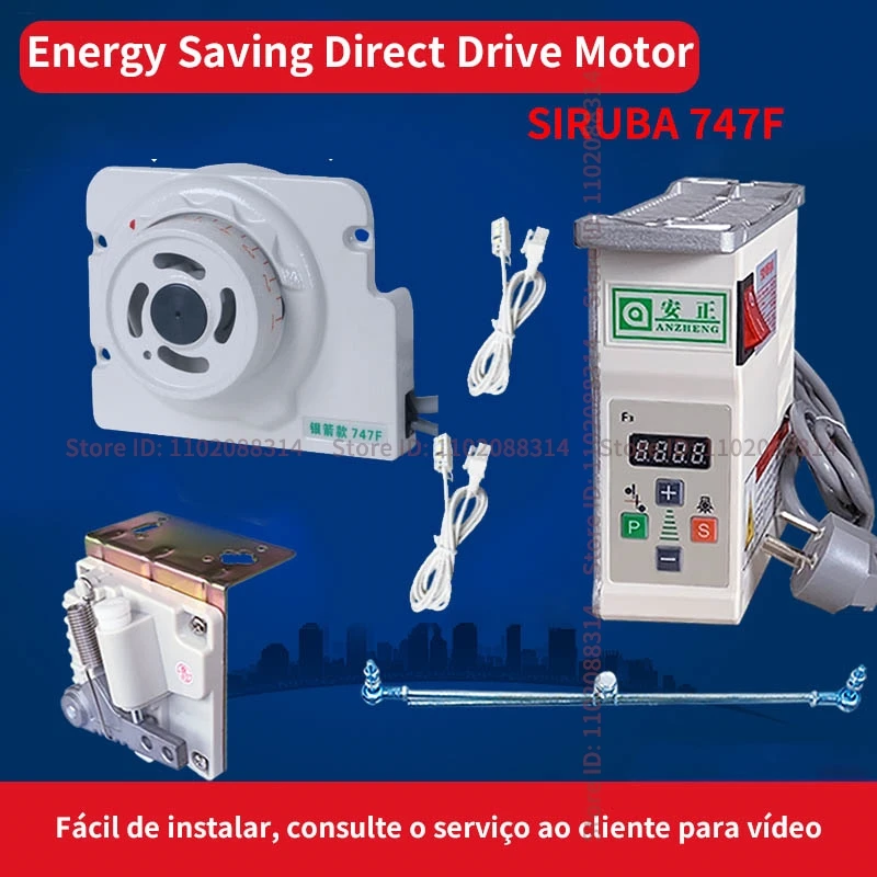 

Energy Saving Direct Drive Motor Control Box for Siruba 747F Industrial Overlock Brushless Ac Servo Motor Mute Save Power Motor